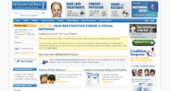 Desktop Screenshot of hairrestorationnetwork.com