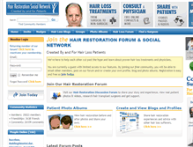 Tablet Screenshot of hairrestorationnetwork.com